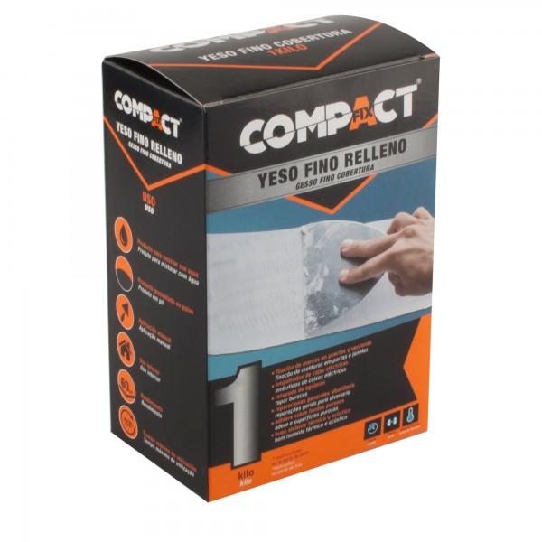 Yeso fino relleno 1kg. Yeso fino relleno 1kg.