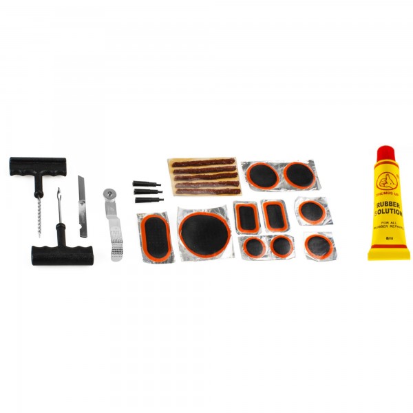 Parche reparador pinchazos 23 piezas Parche reparador pinchazos 23 piezas