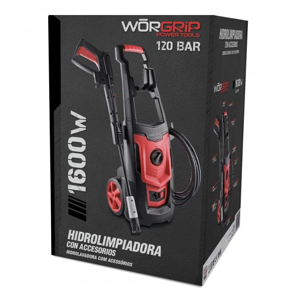 Hidrolimpiadora worgrip 1600w. 120 bar. Hidrolimpiadora worgrip 1600w. 120 bar.