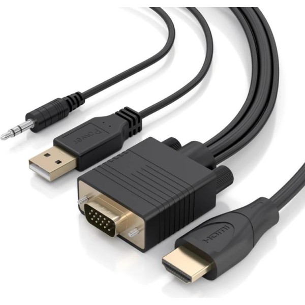 Aisens cable conversor hdmi a svga y audio 1.5m